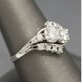 thumbnail image 3 of Silver Shop Engagement Wedding Ring for Women's 14K White Gold Finish Round Cut CZ, 3 of 5