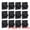 Black, variant on Unique Bargains 12Pcs Utility Hooks Metal Square Durable Hooks White 1.8x1.8inch