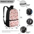 thumbnail image 3 of Jeiento Pink Strawberry 4Pcs Kids Bookbag Set for Girls School Backpack with Lunch Box and Pencil Case Water Bottle Holder Flower Elementary School Bag Back To School Bags Daypack Satchel, 3 of 7