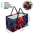 thumbnail image 2 of Octopus Large Capacity Reusable Foldable Oxford Cloth Laundry Basket Beach Bag Shopping Basket Grocery Bags, 2 of 7