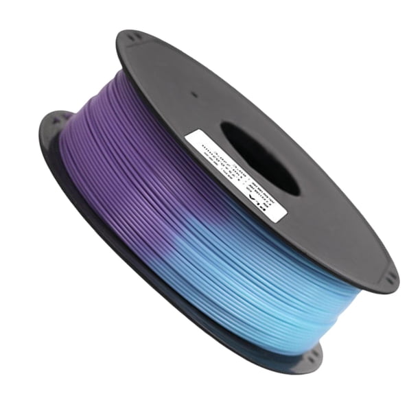 Filamento para impresora 3D Pla Filamento bicolor con salida de cable Púrpura a Azul