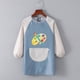 thumbnail image 1 of Delantal impermeable para niños, estudio de pintura, máscara para hombres y niñas, para comer, pintura, antiadherente, impresión para guarderías, invertida, 1 of 5