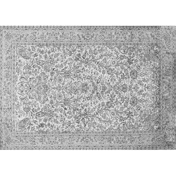 Ahgly Company Indoor Rectangle Persian Gray Traditional Area Rugs, 2' x 5'