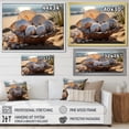 thumbnail image 4 of Designart "Seashell Sonata Beach Photo I" Nautical & Beach Floater Framed Canvas Wall Art, 4 of 7