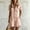 Pink, variant on Morttic Women's Solid Color Collared Half Button Short Sleeve Jumpsuit with Ruffle Hem & Side Pockets Summer Casual Playsuit White,S