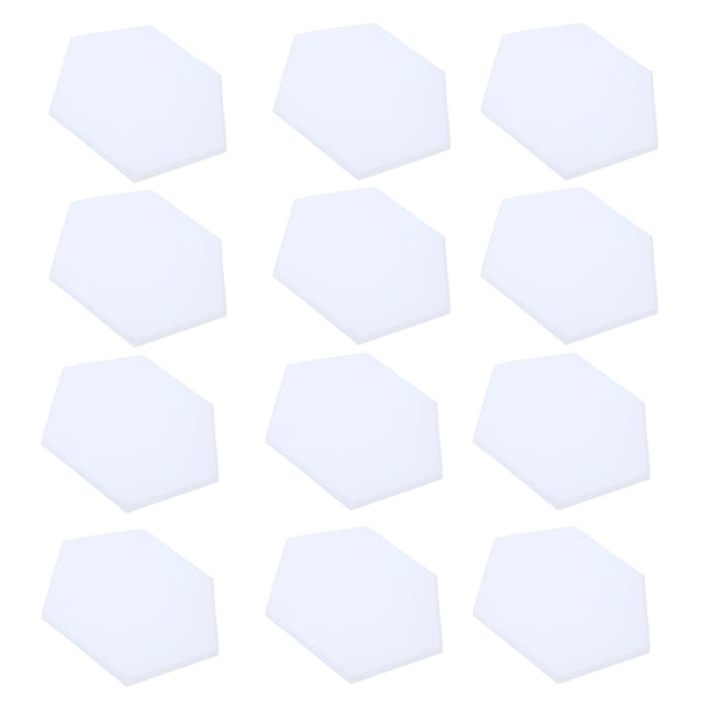 Acoustic Isolation Foam, Hex Polyester Fibre Easy Installation Durable Sound Absorption Panel Flame Retardant Safe For Home Black,Blue,White,Grey,Pink,Fruit Green,Orange-Yellow