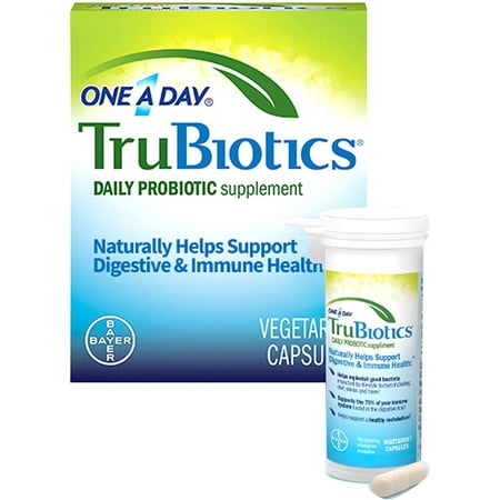 One A Day TruBiotics, Daily Probiotic Supplement for Digestive Health, 30-Capsule Box