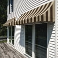 thumbnail image 2 of Awntech 5.38 Ft Nantucket Curved Slope Fixed Awning Canopy (64.5in x 44in x 36in), Brown/Tan Stripe, 2 of 3