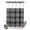 Black White, variant on No Hook Shower Curtain, Buffalo Plaid Shower Curtains for Bathroom with See Through Top Window, Amber Orange Farmhouse Gingham Striped Waterproof & Washable Bath Curtain Standard 72"x72"