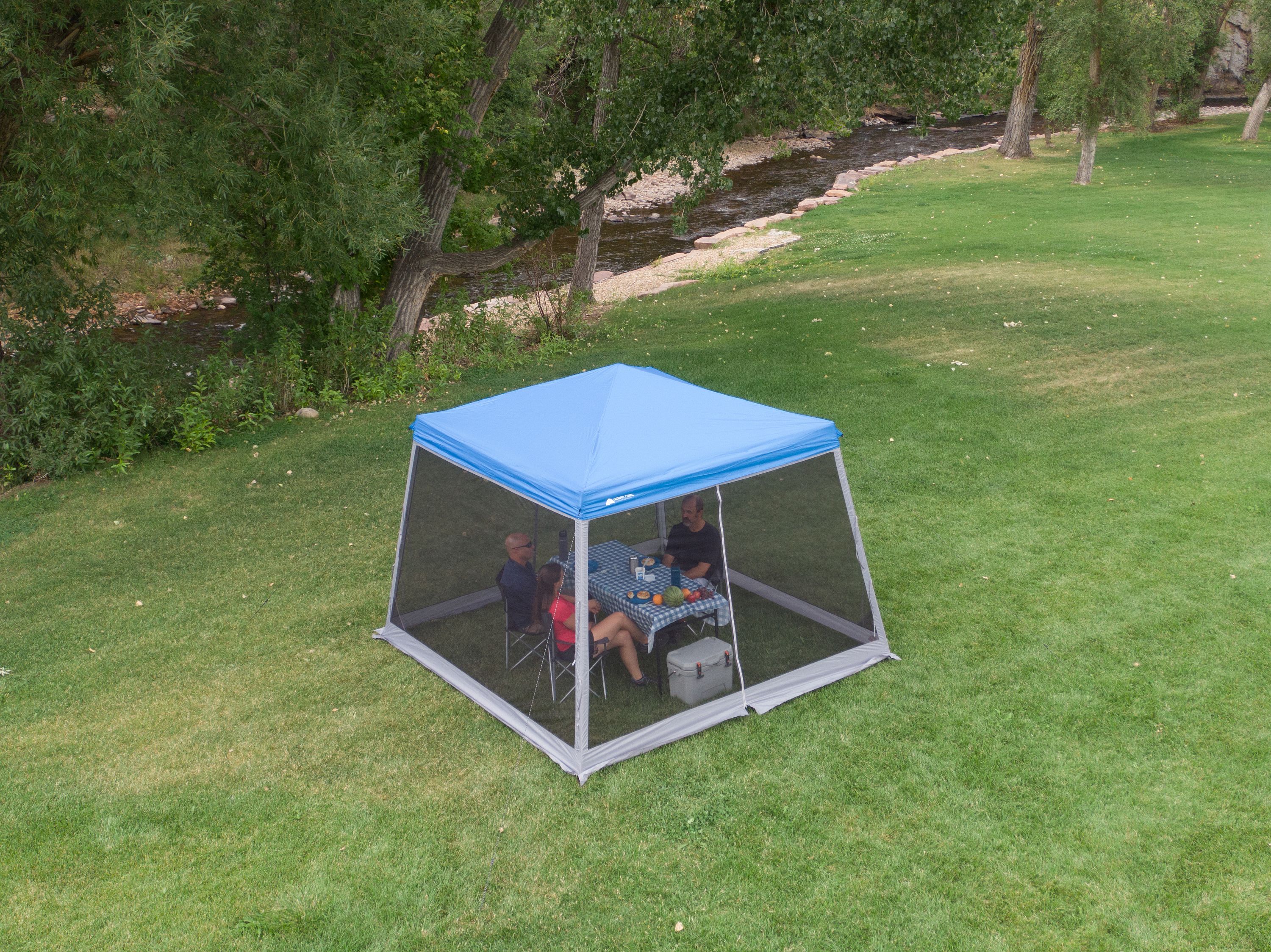 Paquete de accesorios para toldo de patas inclinadas Ozark Trail, gris, compatible con la mayoría de toldos de 10 pies x 10 pies de patas inclinadas, toldo se vende por separado 3