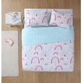 thumbnail image 3 of Kute Kids 3-Piece Ultra Soft Rainbow Superstar Multicolor Microfiber Reversible Quilt Set, Full/Queen, 3 of 5