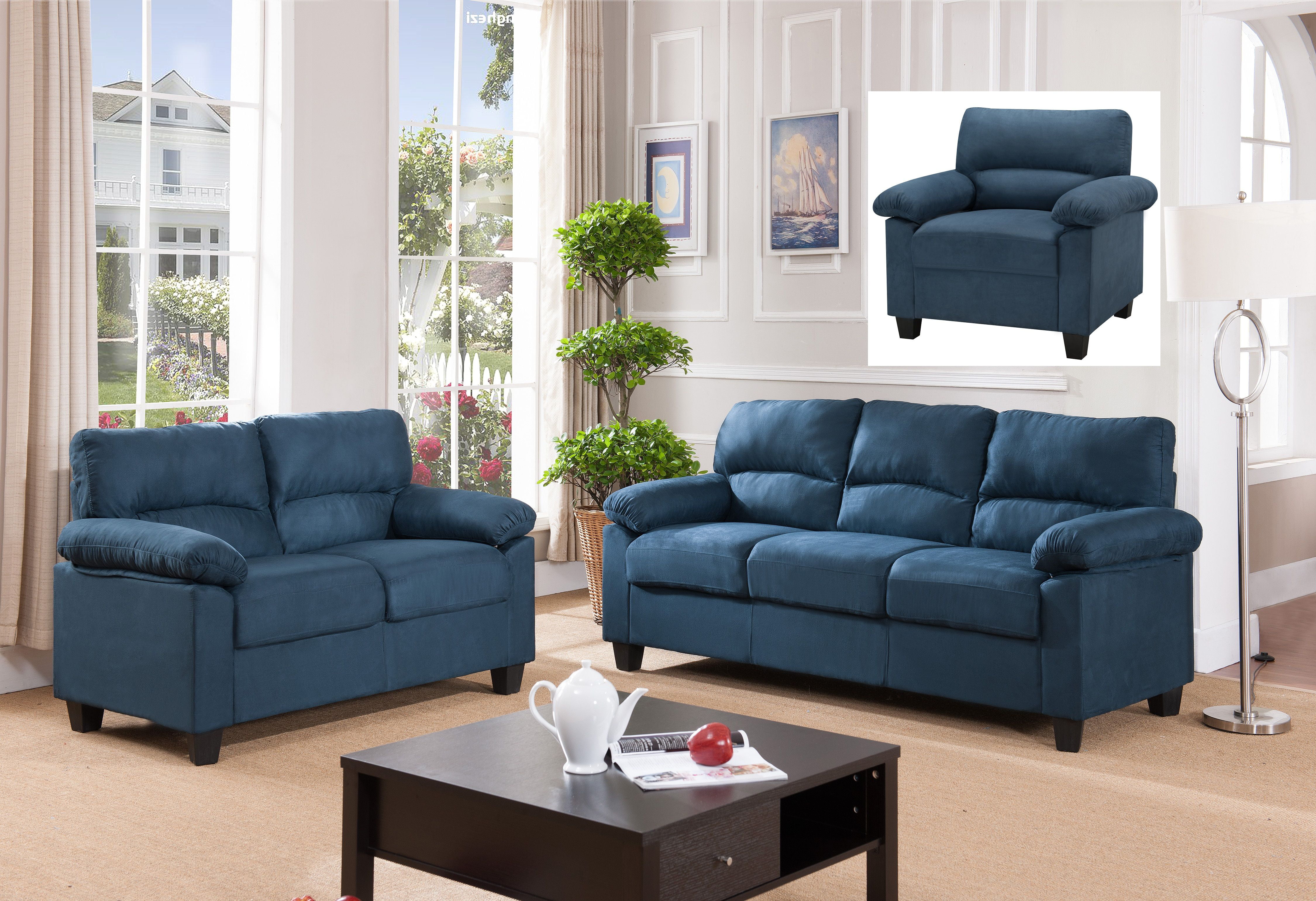 Joyland 3 Piece Transitional Living Room Set