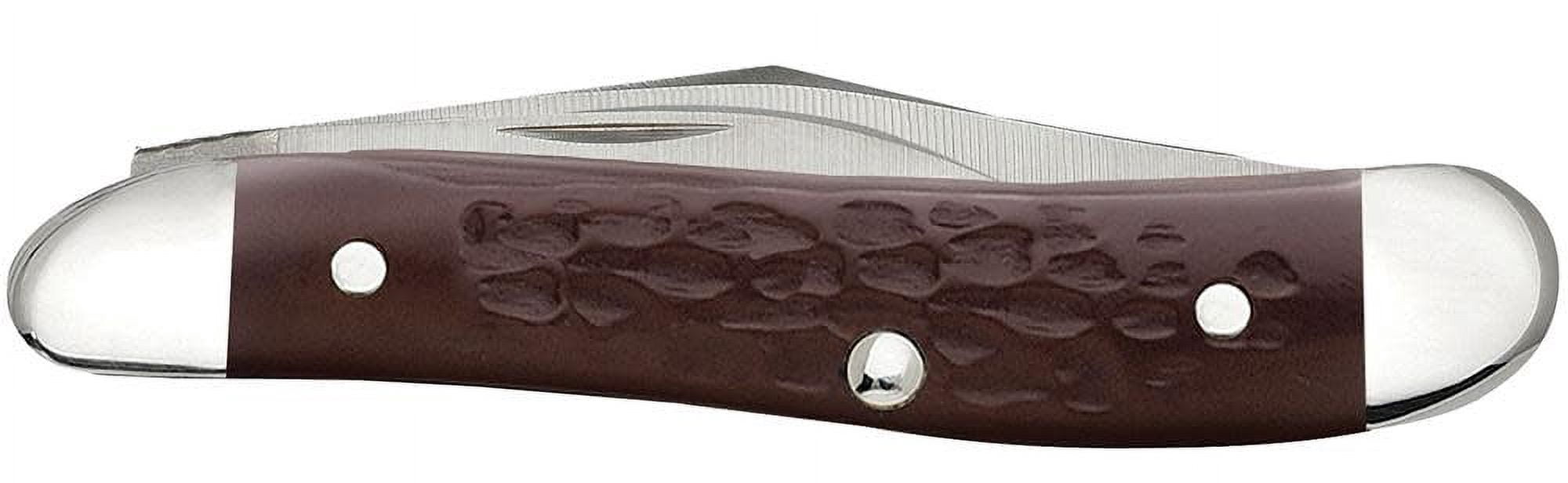 Case Brown Synthetic Peanut Knife 00046