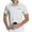 White, variant on HAOMEILI Mens Short Sleeve Casual Button Down Shirts Summer Untucked Dress Shirts with Pocket