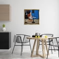 thumbnail image 2 of Stupell Industries Trendy Duck at Cafe Animals Painting Gold Floater Framed Canvas Art Print Wall Art, 25 x 25, 2 of 9