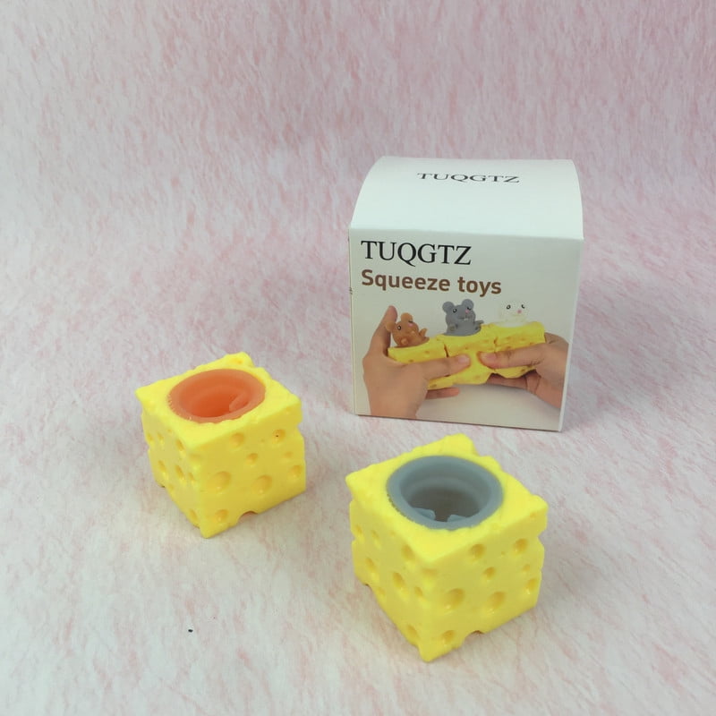 TUQGTZ Squeeze toys - Adorable Cheese & Mouse Design,Satisfying Stress Relief