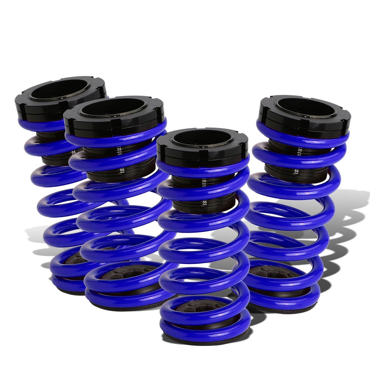 For 0313 Toyota Corolla 1"3" Adjustable Lowering Coilover Sleeves Kit Blue Spring/Black