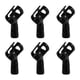 thumbnail image 3 of WORGEOUS 6 PCS Convenientes y prácticos clips de micrófono Titulares de micrófonos de plástico (Negro), 3 of 8