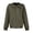 12#Army Green, variant on Womens Textured Jacquard Full Zip Bomber Jacket Stand Neck Long Sleeve Side Pocket Lightweight Daily Sweat Jacket