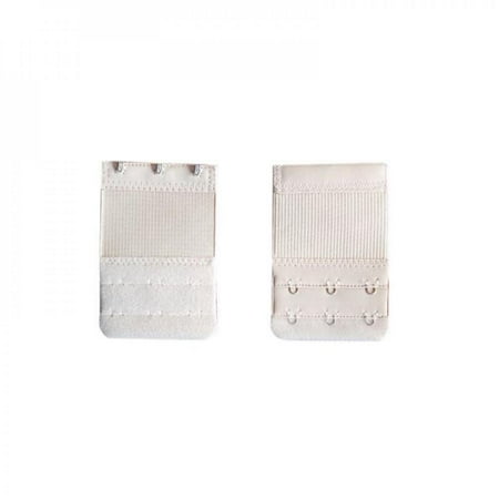 

Abcelit 2 Rows 3 Hooks Soft Bra Extender Strap Buckle Extension New Women Intimates Bra Strap Belt Replacement Beige