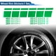thumbnail image 2 of 1 Juego de Tiras de Decal Cuadradas para Rines Reflectantes Calcomanías Verdes PET, 2 of 6
