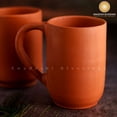 thumbnail image 2 of Swadeshi Blessings HandmadeRoyal Clay Mugs Set of 2 | Tea, Coffee Mugs 400ml, 2 of 7