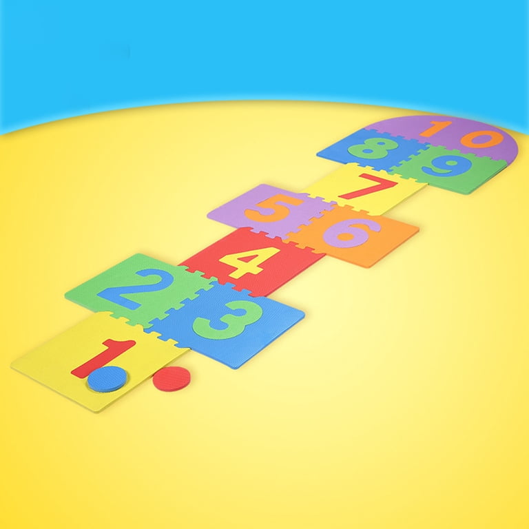 EVA Foam Tiles Giant Hopscotch Mat With - Colorful Indoor Outdoor Play ...