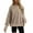 Khaki, variant on Pullover Sweaters for Women With Buttons Winter Fall Stretch Crew Neck Long-sleeved Mitten- Cold Shoulder Side Split Solid Color Leisure Ribbed Knit Top Tops(Khaki,XL)