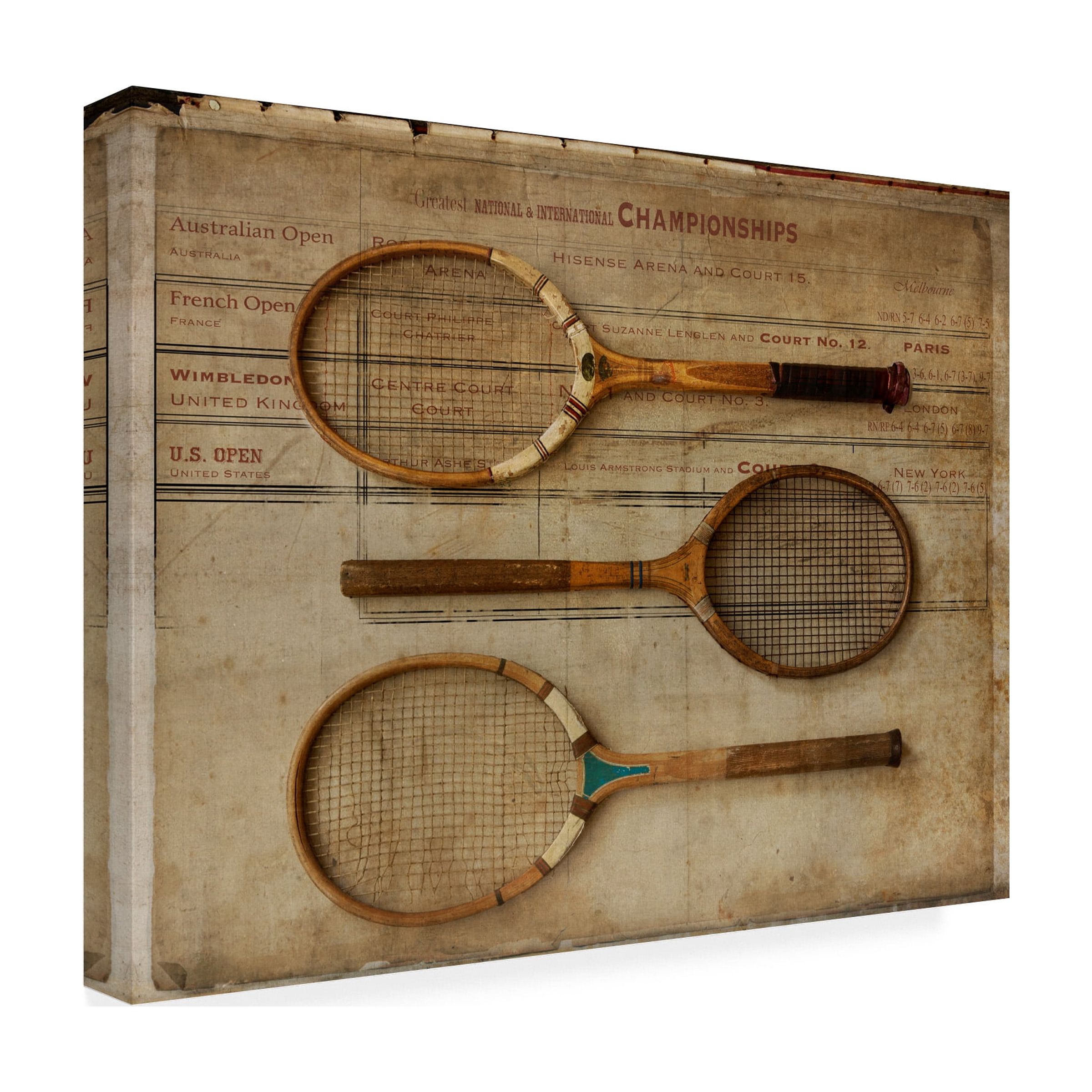 Symposium Design 'Game Set And Match' Canvas Art