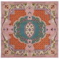 thumbnail image 6 of SAFAVIEH Bellagio Chandler Floral Wool Area Rug, Blue/Pink, 3' x 3' Round, 6 of 7