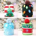 thumbnail image 4 of BadPiggies Christmas LED Light-up Knitted Hat Beanie Cap Lovely Colours Xmas Gift Adults Kids- 3 Flashing Modes, 4 of 9