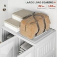 thumbnail image 5 of Favory Portable Wardrobe Closet, Folding Clothes Storage Organizer with 6 Cube Compartments, 4 Magnet Doors, White, 5 of 9