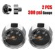 thumbnail image 2 of 2pcs 25mm 300psi Micro Air Pressure Gauge For Hpa Paintball Marker Co2 Tank Pcp, 2 of 4