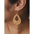 thumbnail image 5 of Boho Chic Handmade Rattan Wood Dangle Drop Earrings for Women, Bohemian Summer Beach Statement Jewelry Gift for Women, 5 of 7