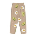 thumbnail image 5 of Xecao Egg and Avocado Women's Straight Lounge Pajama Pants: The Epitome of Relaxed Sleepwear, 5 of 9