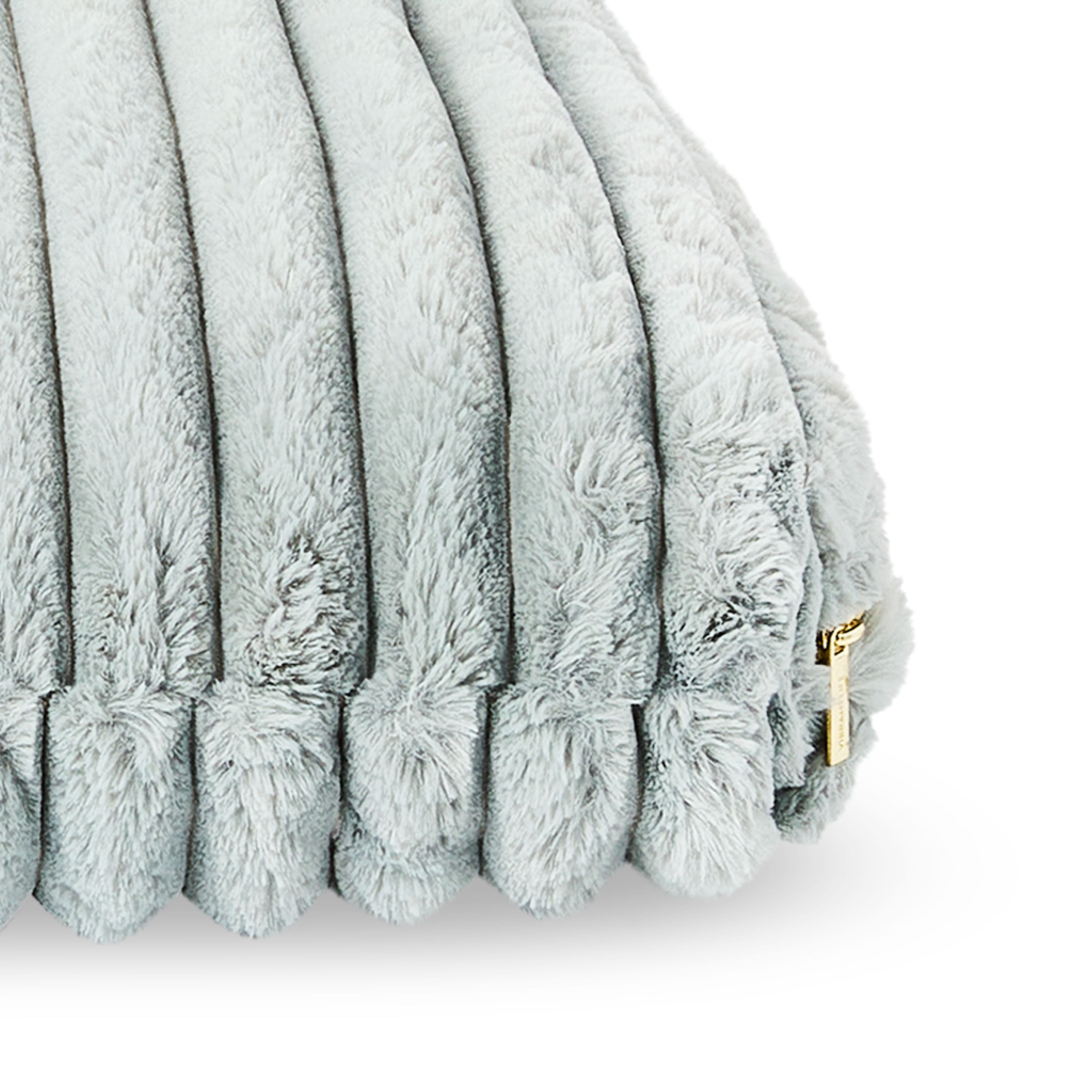 Vibrant Life Medium Ribbed Orthopedic Dog Bed, Gray, 35" x 26"