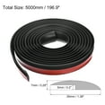thumbnail image 2 of Unique Bargains Floor Transition Strip 16.4Ft 5 Meter Self Adhesive for Height 5mm Black, 2 of 6