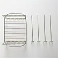thumbnail image 4 of Airer Fryer Rack Double Pot Accessories Oven Grill Steam Rack Airer Fryer Double Pot, 4 of 6