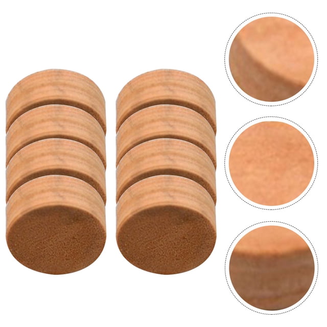 Luxshiny 8 Pcs Tapis en Liège pour Instruments Trombone Bois Kaki pour Entretien