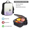 thumbnail image 5 of Pofeuu Lavender and Butterfly Print Backpack Travel Backpacks With Lunch Bag Pencil Bag Set 3 pcs Set Cartoon Backpack, 5 of 7