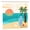 Color 6, variant on Joocen Polyester Shower Curtain Rainbow Beach Chairs Palm Tree Tropical Ocean View For Home Bathroom Bath Tub Decoration 72x72 inch