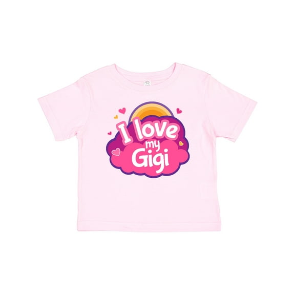 Inktastic I Love My Gigi Grandma Grandchild Girls Baby T-Shirt