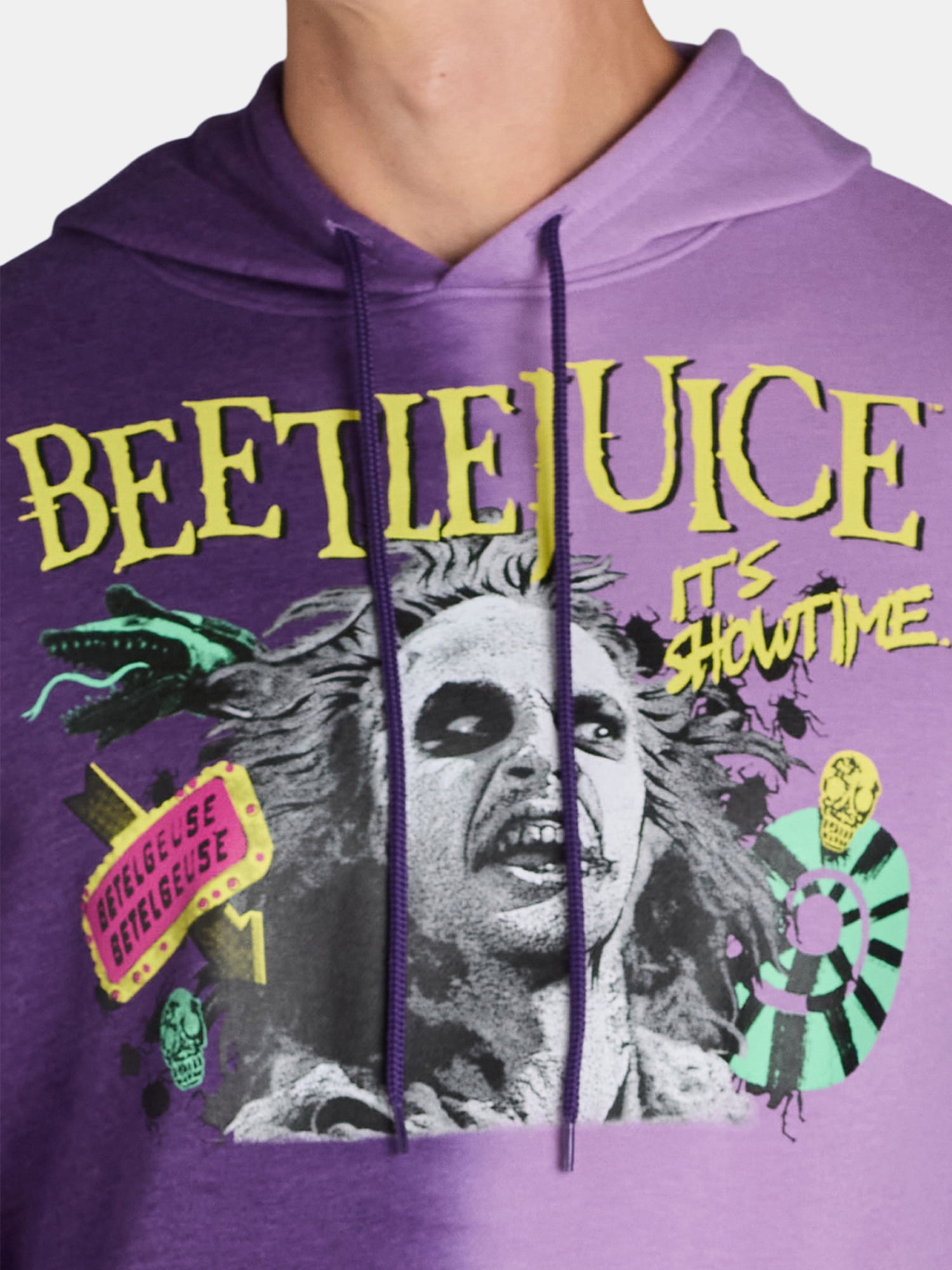 Beetlejuice Men’s and Big Men’s Graphic Print Hoodie, Sizes XS-3XL