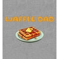 thumbnail image 2 of Waffle Dad Dad Jokes for Father's Day Men's Heather Gray Crew Neck Short Sleeve Tee-Medium, 2 of 4