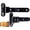 Large-R, variant on Heavy Duty 13" Ball Bearing Strap Hinges, 900 LBS Load Capacity, Carbon Steel Bolt/Weld-On Hinges for Smooth Swing Wooden or Metal Gates, Barn Doors, Fence and Sheds, 2-Pack (Patent Pending)