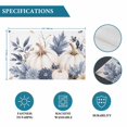 thumbnail image 6 of Fall White Pumpkin Placemats Set of 2, Thanksgiving Blue Eucalyptus Autumn Plants Washable Wipeable Table Mats for Dining Tables, Indoor Outdoor Kitchen Place Mats for Holiday Party Table Decor, 6 of 9