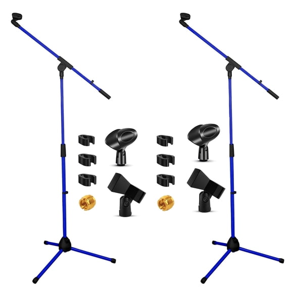 5Core Tripod Mic Stand 2Pcs Adjustable Holder Floor Microphone Boom Arm
