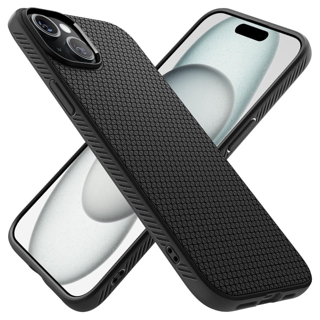 Funda para Celular Spigen iPhone 15 Plus 2023 Mate Negra