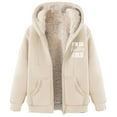 thumbnail image 2 of Wancir Sherpa Fleece Lined Jacket Unisex Women Thick Zip Up Hoodie Sweatshirt with Pockets Soft Warm Winter Coats, 2 of 4