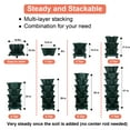 thumbnail image 2 of Gamexcel 7-Tier Green Stackable Vertical Garden Planter with Wheels and Tools (2 Count), 2 of 6